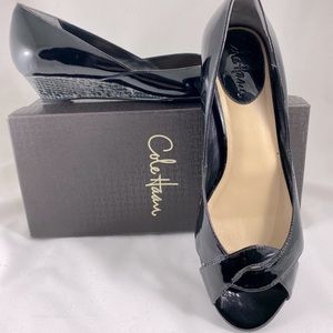 NIB Cole Haan Nike Air Darleen: Python/Black Patent 7.5